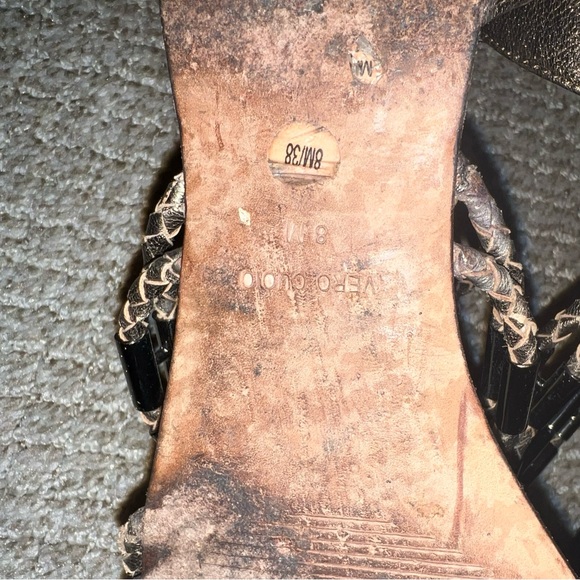 BCBG Maxazria metallic gladiator sandals - Picture 2 of 8